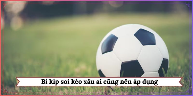 Bí kíp soi kèo xâu ai cũng nên áp dụng