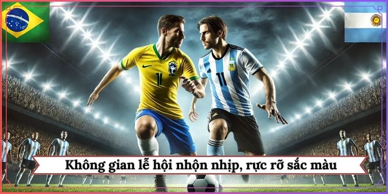 Không gian lễ hội nhộn nhịp, rực rỡ sắc màu